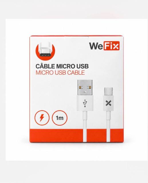 Câble Micro USB-C vers USB-A 1m WeFix