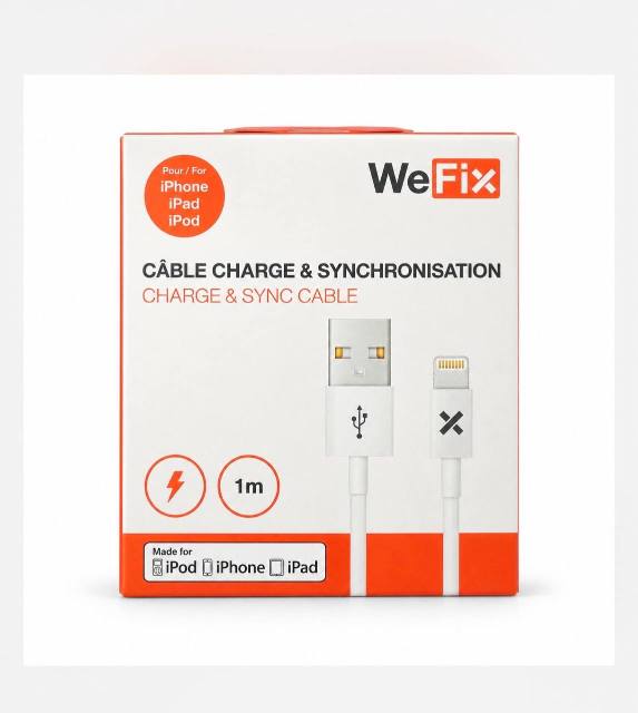 Câble Lightning vers USB-A 1 m WeFix